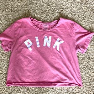 PINK pink crop top